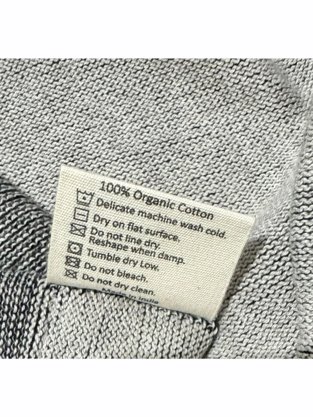 Pink Lemonade Reversible Solid Travel Blanket Organic Cotton Black Gray NWOT